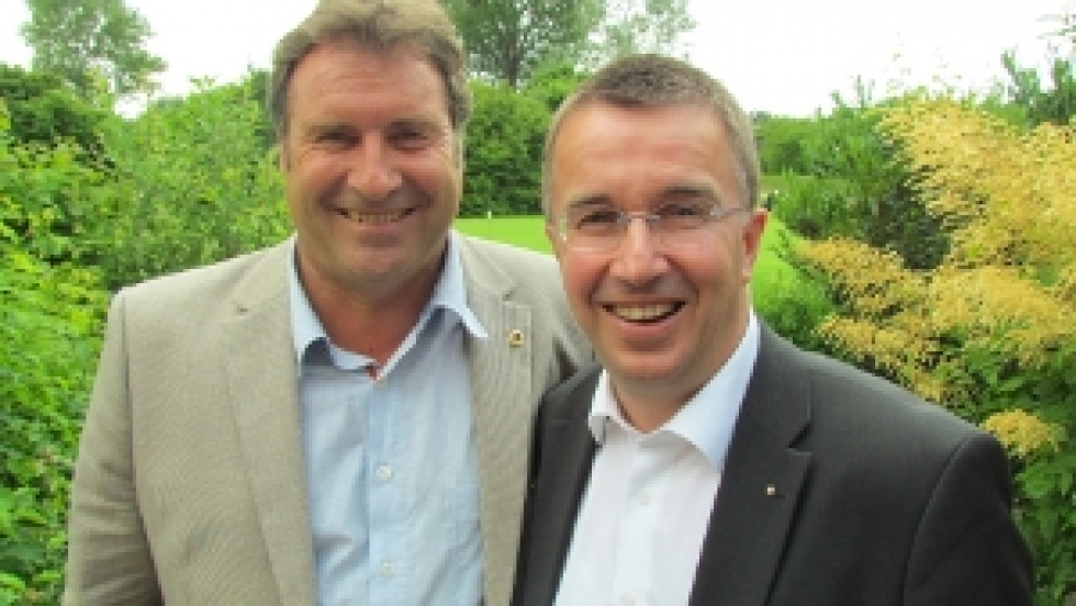 Neuer Lionspräsident in Göppingen: Rolf  Hofele (links) übernimmt die Amtsgeschäfte vom Vorgänger Remo Steiner